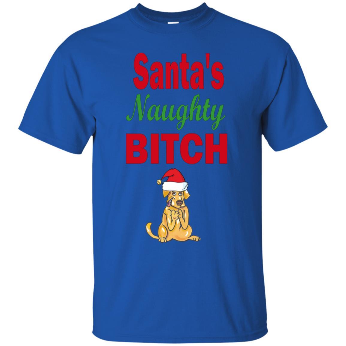 T-Shirts Royal / S WineyBitches.co Santa's Naughty Bitch- Cotton T-Shirt WineyBitchesCo