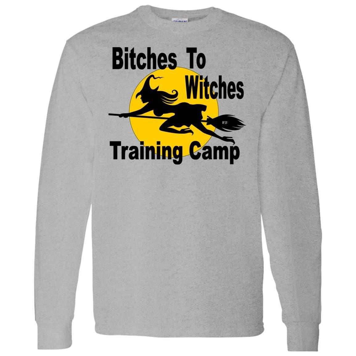 G540 Gildan LS T-Shirt 5.3 oz. - Winey Bitches - Wine- Women- K9's