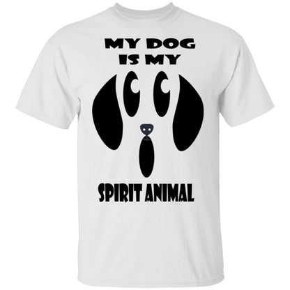 T-Shirts White / S WineyBitches.Co "My Dog Is My Spirit Animal" Halloween Ultra Cotton T-Shirt WineyBitchesCo