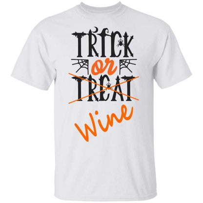 T-Shirts White / S WineyBitches.Co "Trick Or Wine" Halloween Ultra Cotton T-Shirt WineyBitchesCo