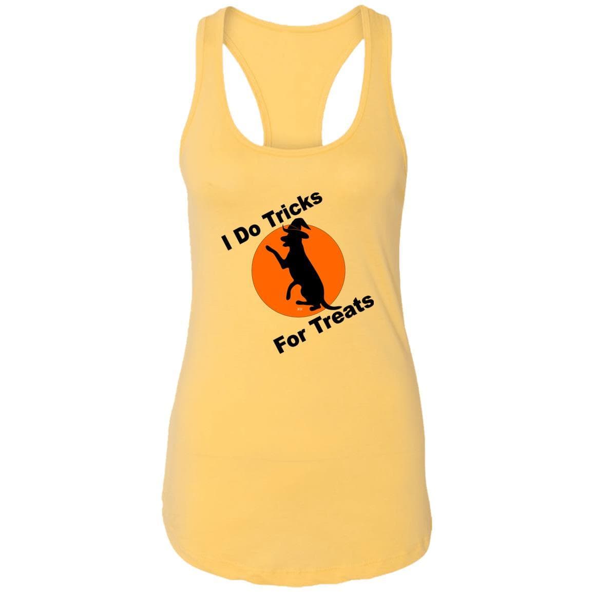 Tank Top Banana Cream / X-Small WineyBitches.Co "I Do Tricks For Treats" Dog-Ladies Ideal Racerback Tank WineyBitchesCo