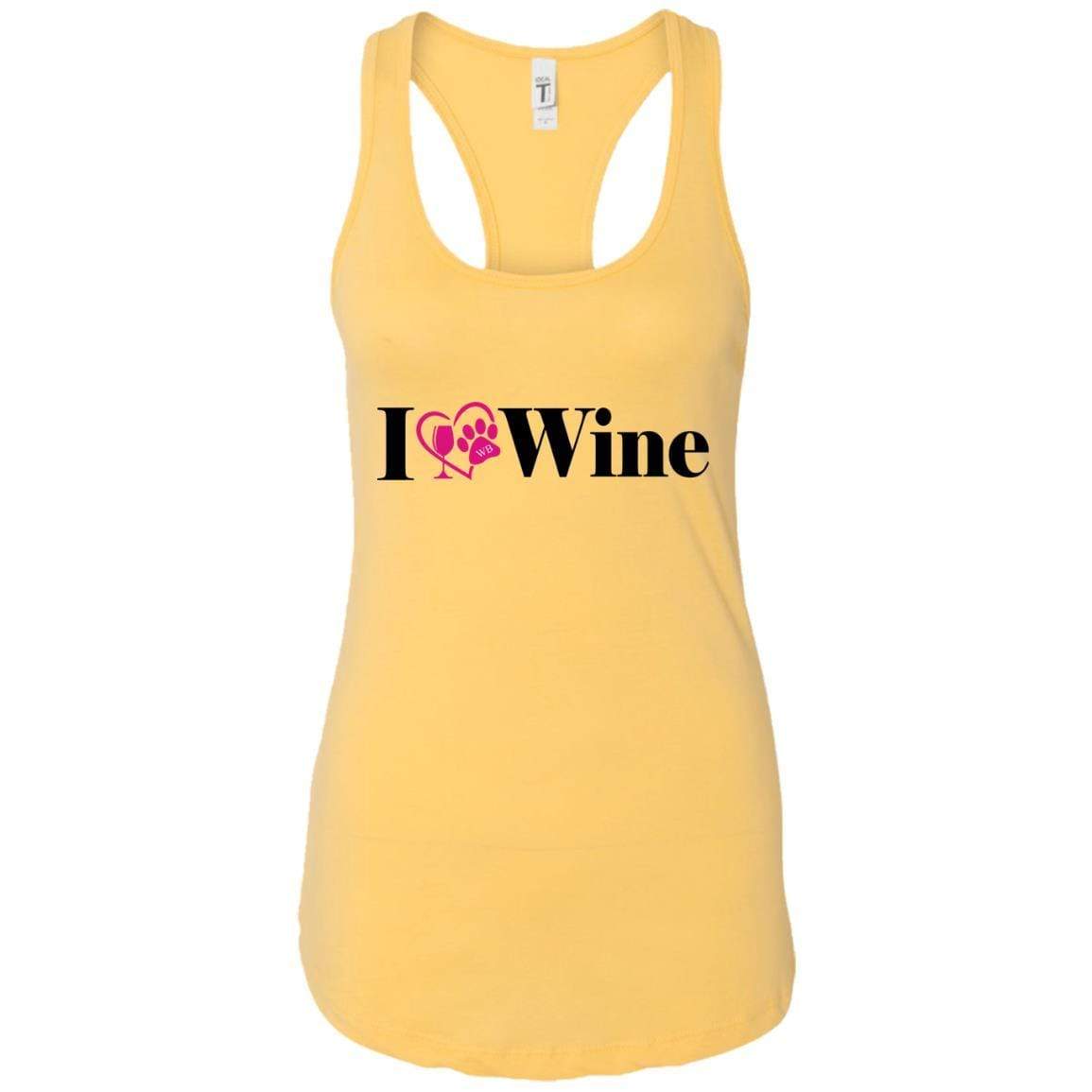 Tank Top Banana Cream / X-Small WineyBitches.Co "I Love Wine" Next Level Ladies Ideal Racerback Tank WineyBitchesCo