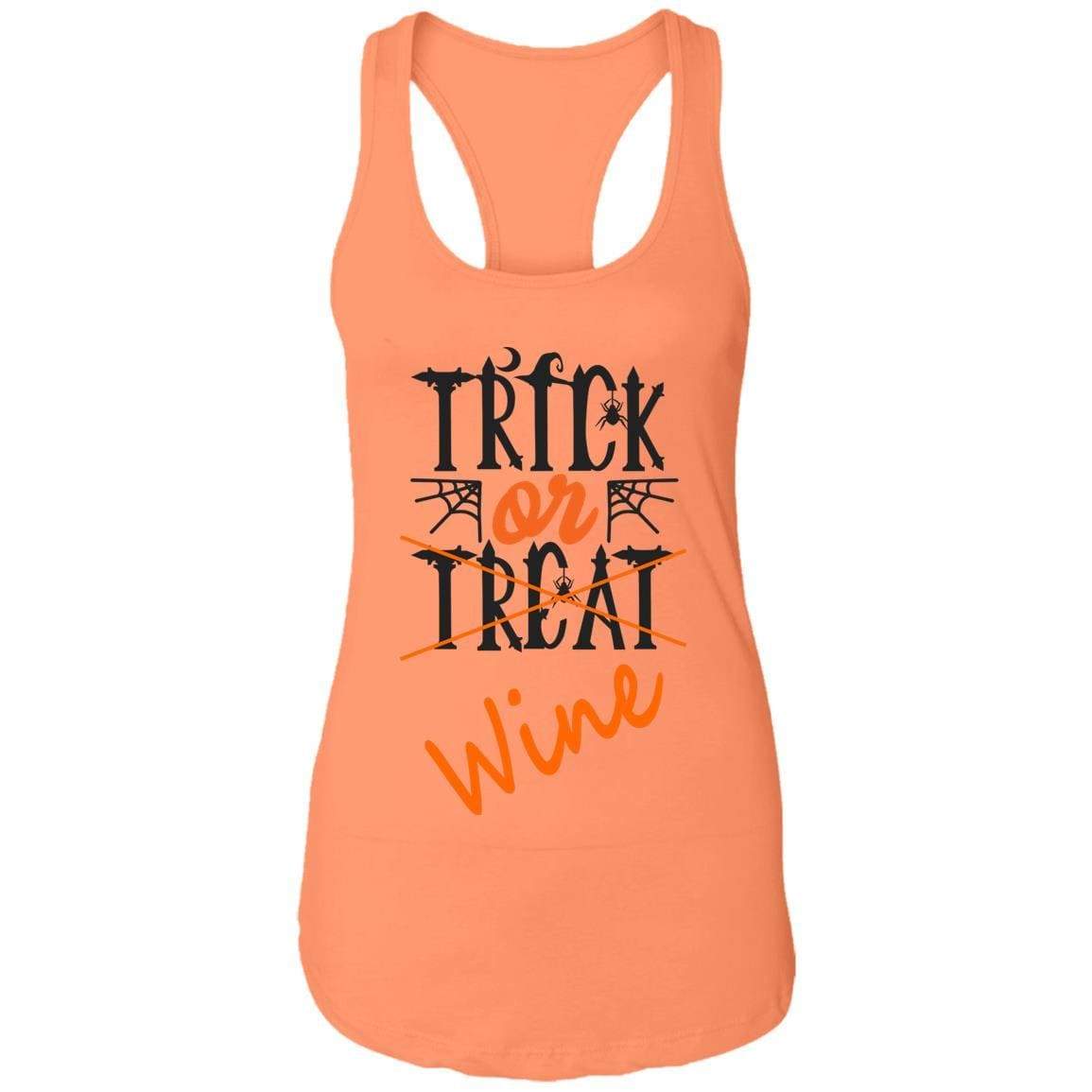 Tank Top Light Orange / X-Small WineyBitches.Co "Trick Or Wine" Halloween Ladies Ideal Racerback Tank WineyBitchesCo