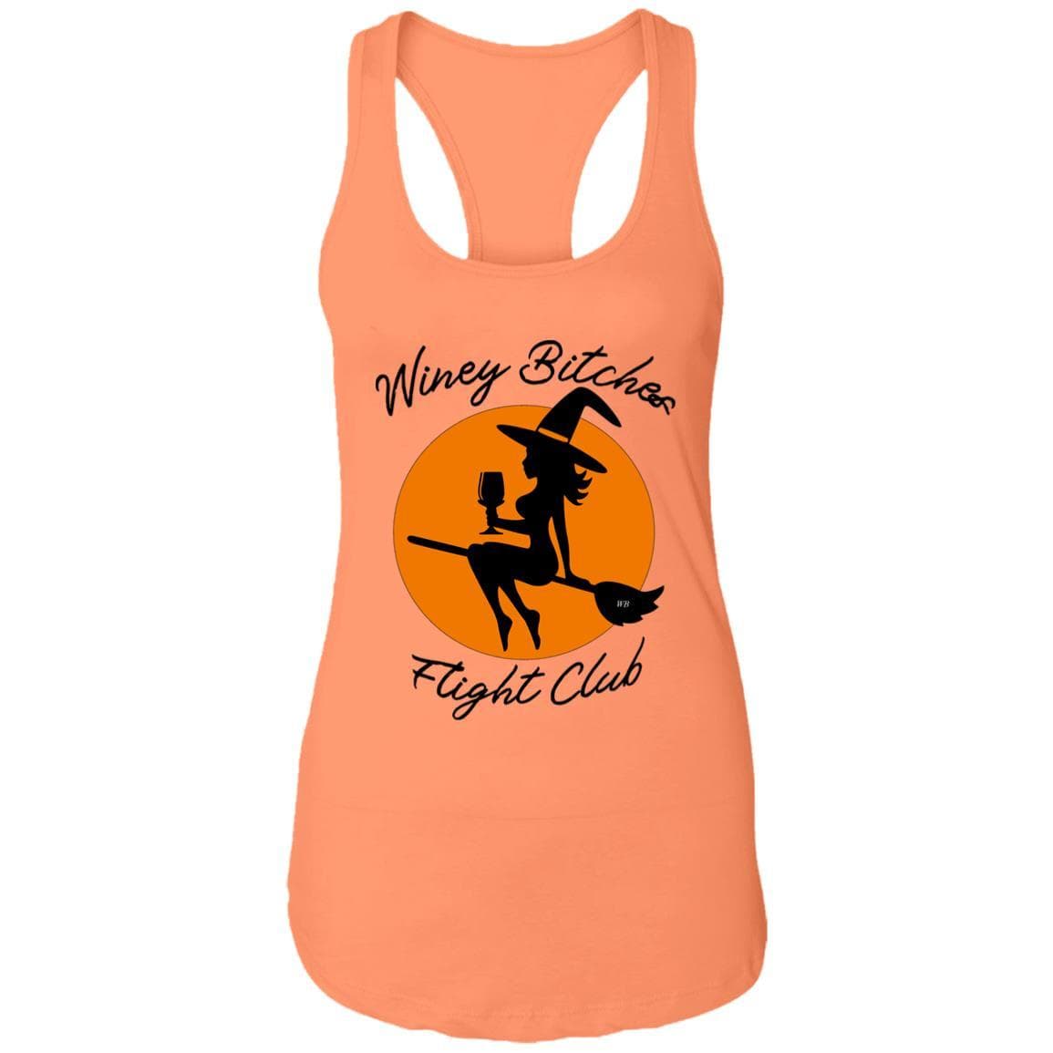 Tank Top Light Orange / X-Small WineyBitches.Co "Winey Bitches Flight Club" Ladies Ideal Racerback Tank WineyBitchesCo