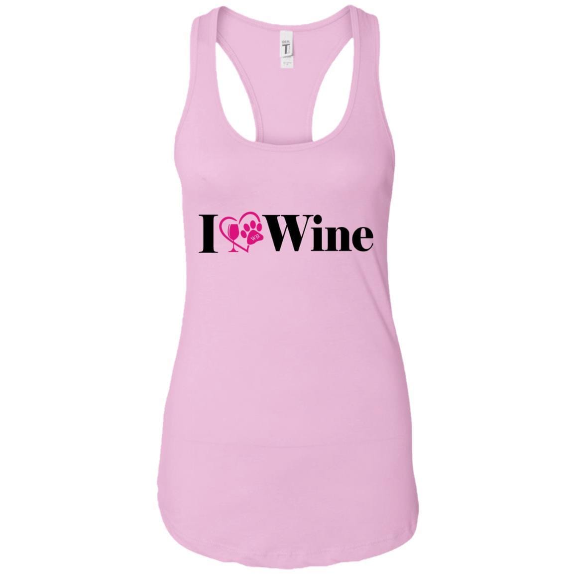 Tank Top Lilac / X-Small WineyBitches.Co "I Love Wine" Next Level Ladies Ideal Racerback Tank WineyBitchesCo