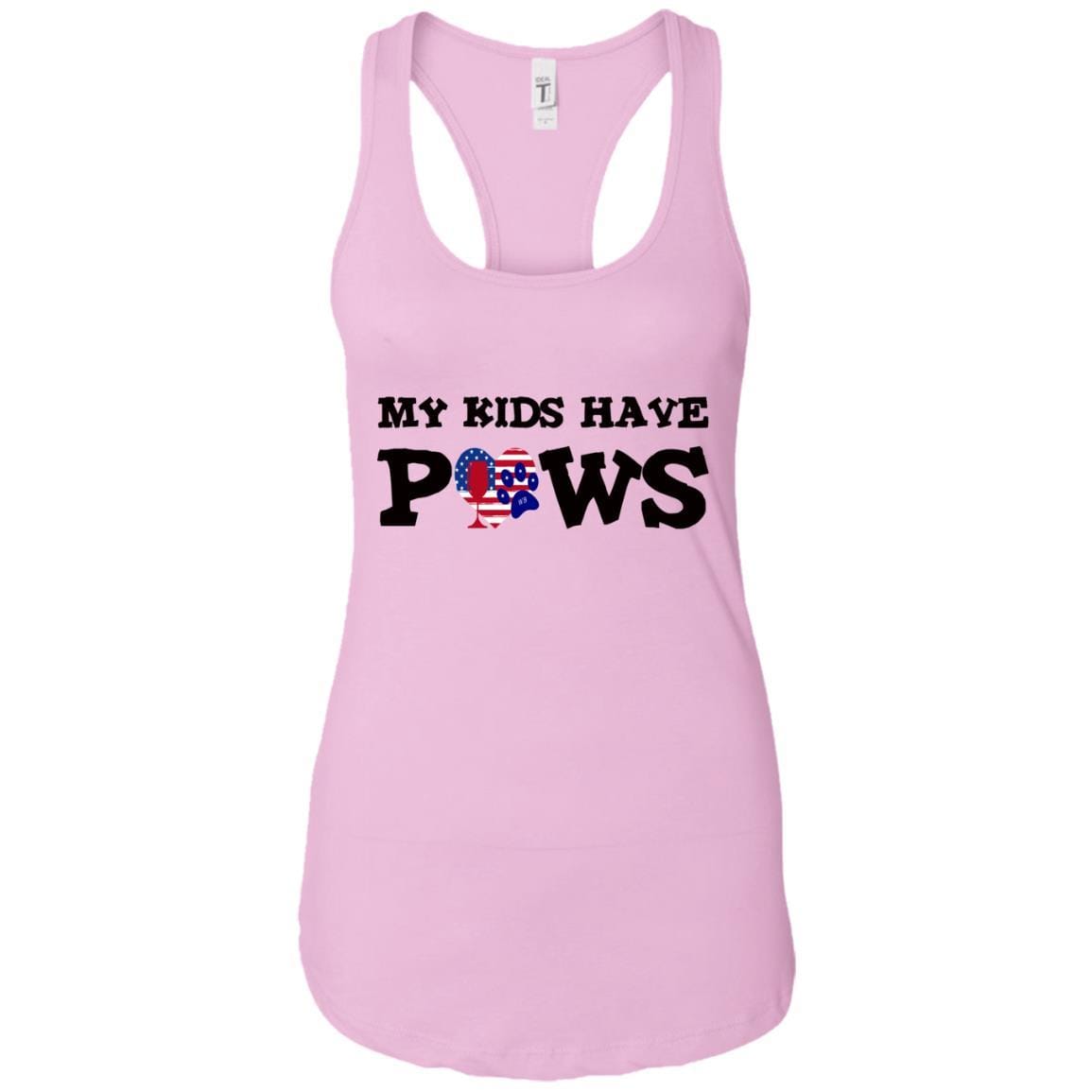 Tank Top Lilac / X-Small WineyBitches.Co My Kids Have Paws Ladies Ideal Racerback Tank WineyBitchesCo