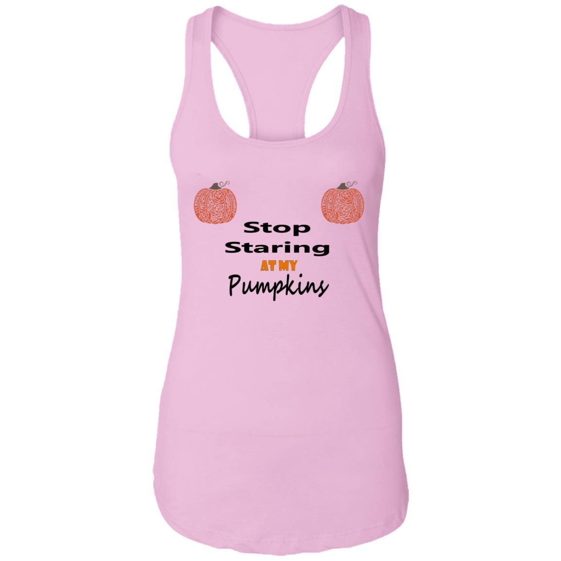 Tank Top Lilac / X-Small WineyBitches.Co "Stop Staring At My Pumpkins" Ladies Ideal Racerback Tank WineyBitchesCo