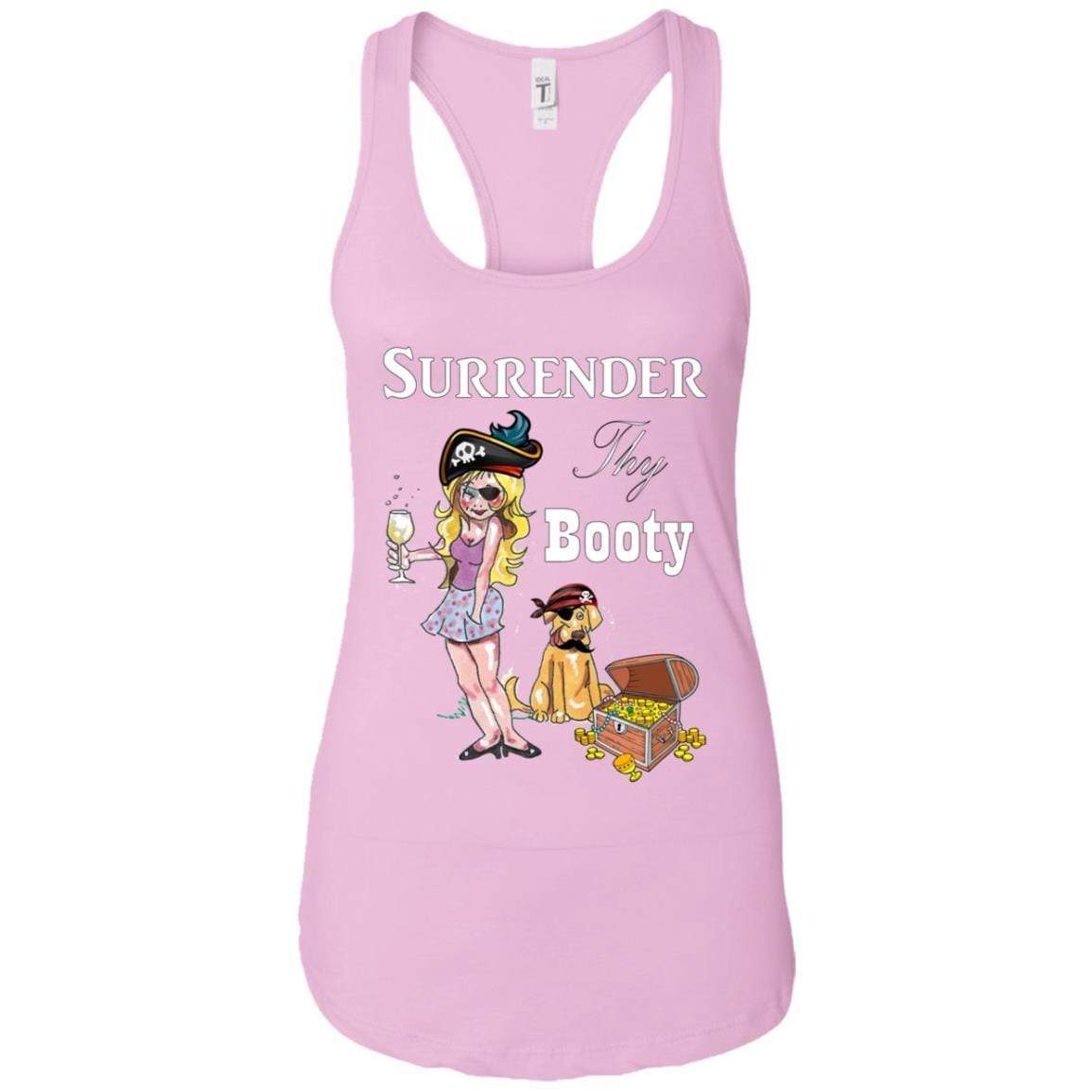 Tank Top Lilac / X-Small WineyBitches.Co Surrender Thy Booty Ladies Ideal Racerback Tank WineyBitchesCo