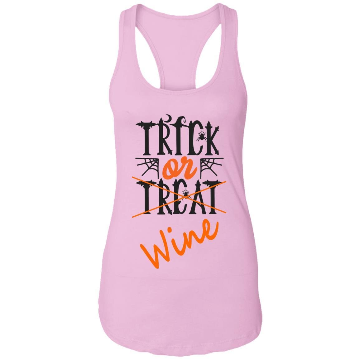 Tank Top Lilac / X-Small WineyBitches.Co "Trick Or Wine" Halloween Ladies Ideal Racerback Tank WineyBitchesCo