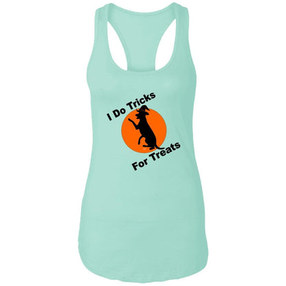 Tank Top Mint / X-Small WineyBitches.Co "I Do Tricks For Treats" Dog-Ladies Ideal Racerback Tank WineyBitchesCo