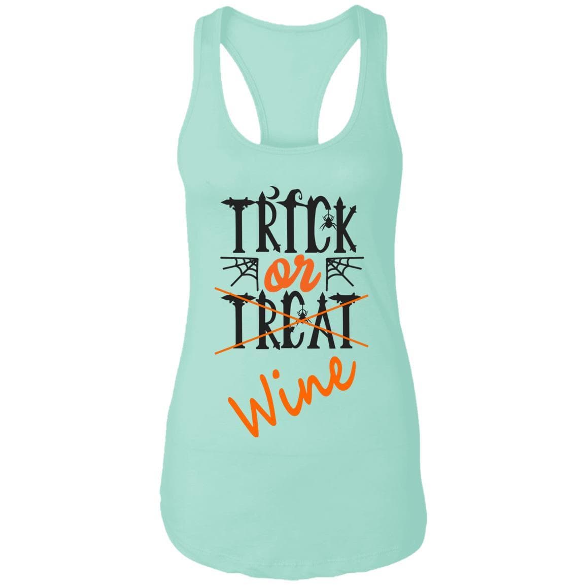 Tank Top Mint / X-Small WineyBitches.Co "Trick Or Wine" Halloween Ladies Ideal Racerback Tank WineyBitchesCo