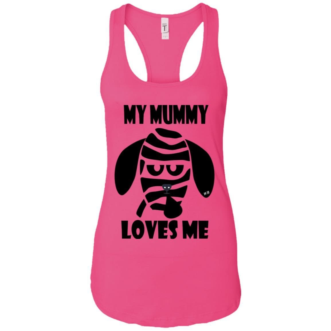 Tank Top Raspberry / X-Small WineyBitches.Co "My Mummy Loves Me" Halloween Ladies Ideal Racerback Tank WineyBitchesCo