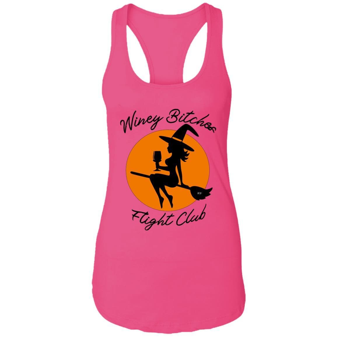 Tank Top Raspberry / X-Small WineyBitches.Co "Winey Bitches Flight Club" Ladies Ideal Racerback Tank WineyBitchesCo