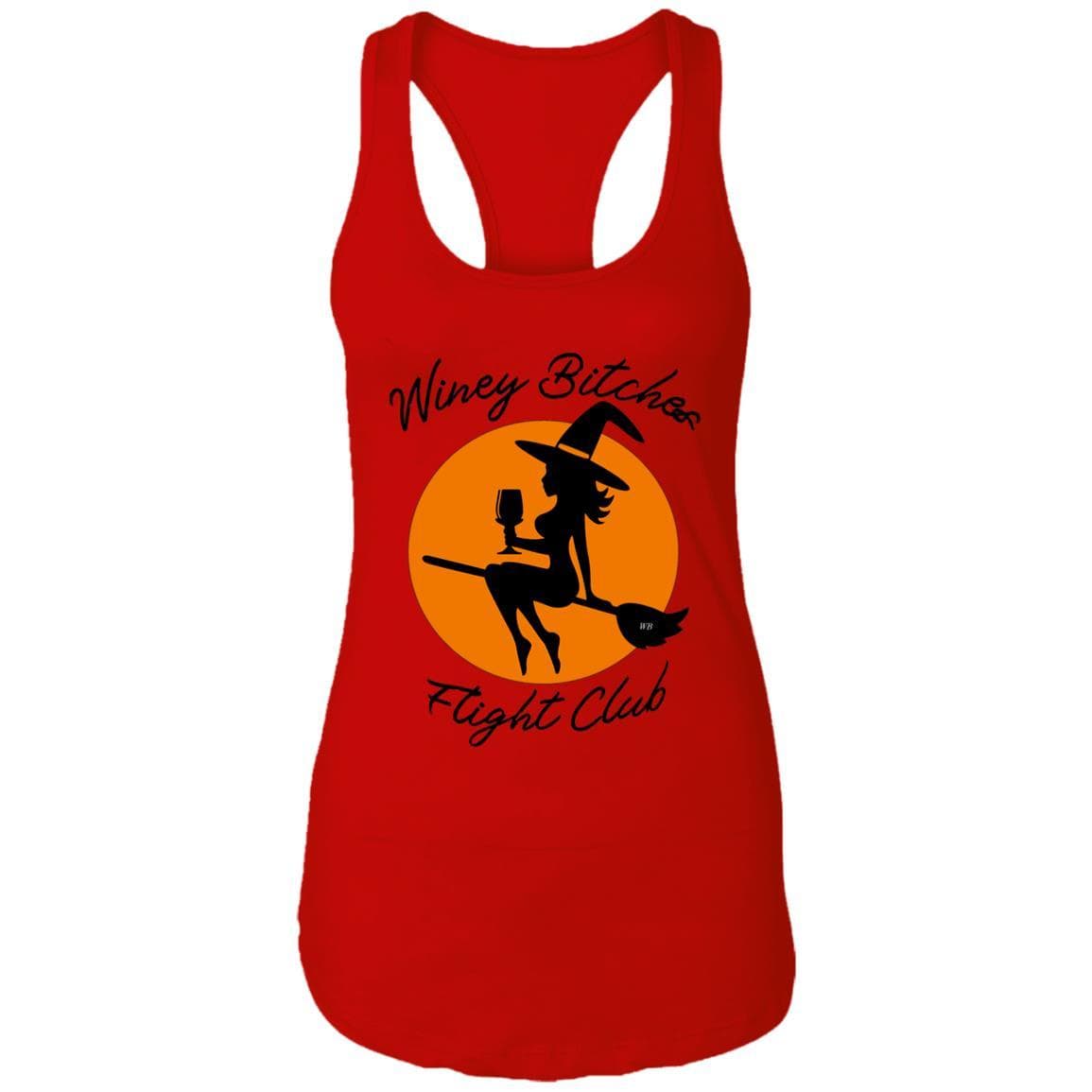 Tank Top Red / X-Small WineyBitches.Co "Winey Bitches Flight Club" Ladies Ideal Racerback Tank WineyBitchesCo