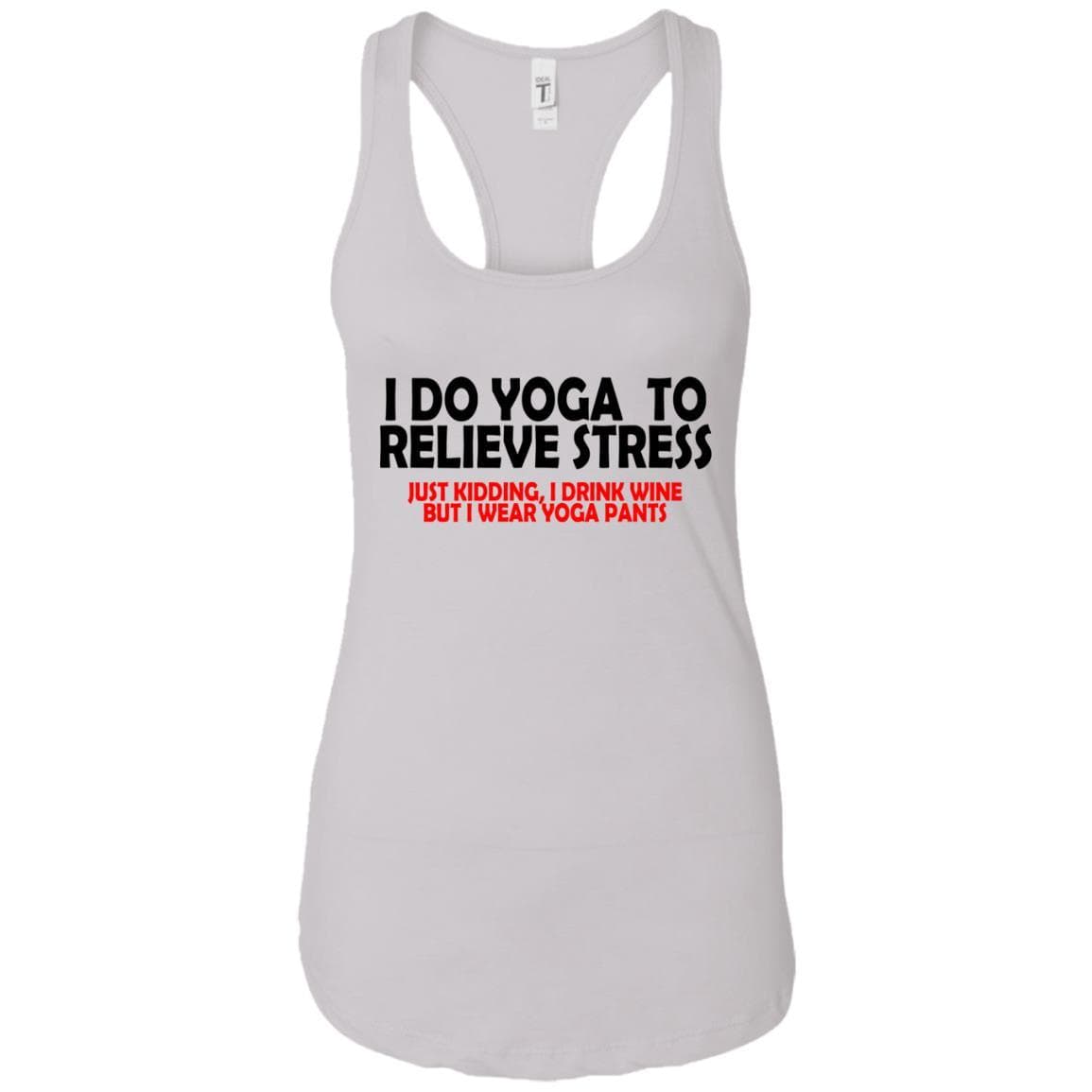 Tank Top White / X-Small Wine and Yoga Pants Next Level Ladies Ideal Racerback Tank WineyBitchesCo