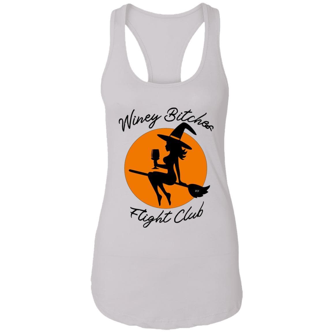 Tank Top White / X-Small WineyBitches.Co "Winey Bitches Flight Club" Ladies Ideal Racerback Tank WineyBitchesCo