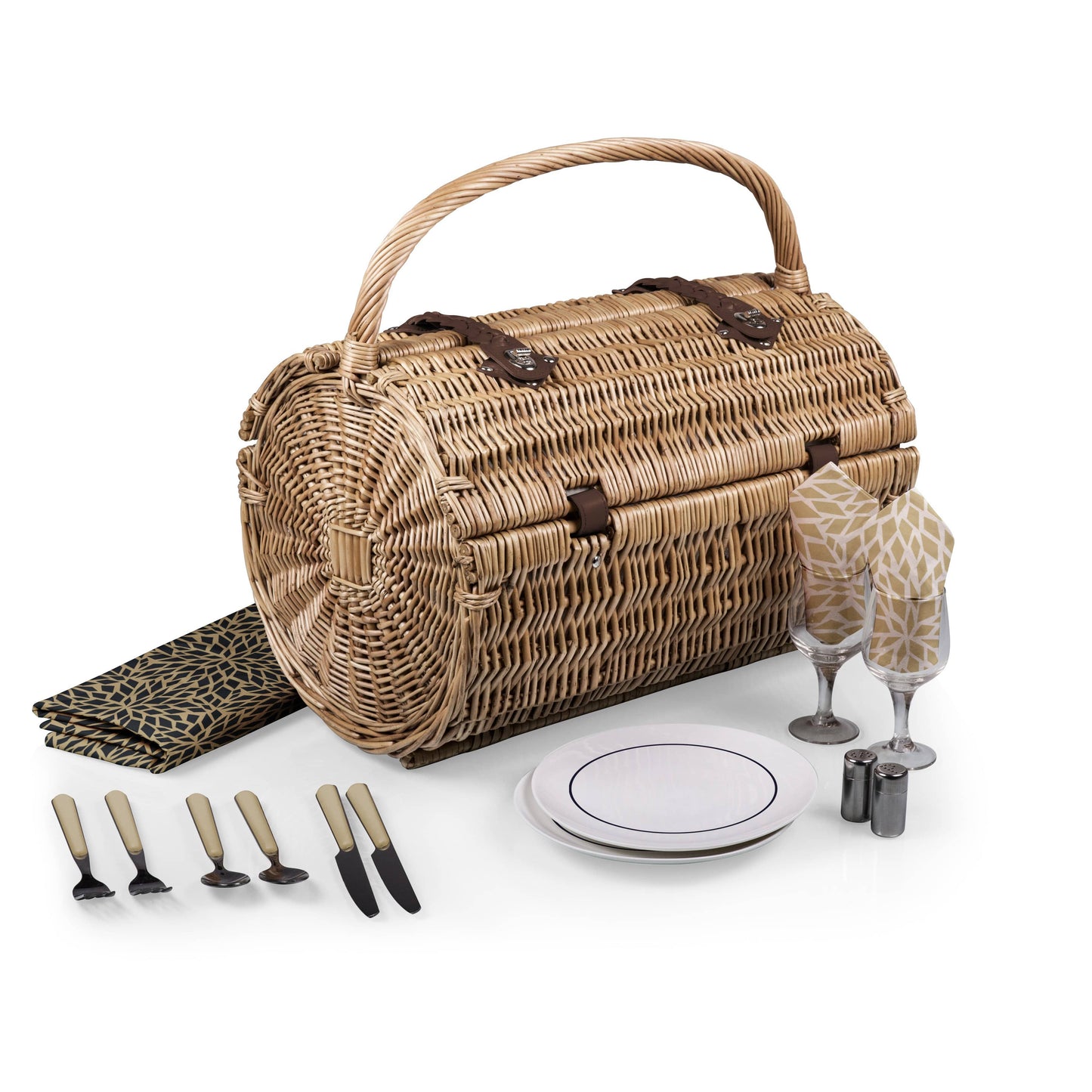 WineyBitches.co BARREL PICNIC BASKET – DAHLIA - WineyBitches.Co - Winey Bitches